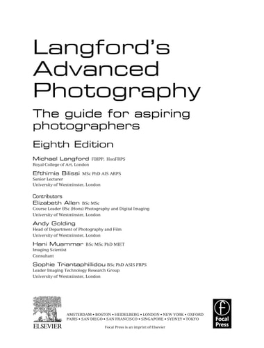 Langford's Advanced Photography The Guide for Aspiring Photographers