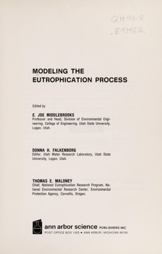 Modeling the eutrophication process