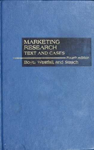 Marketing Research Text and Cases