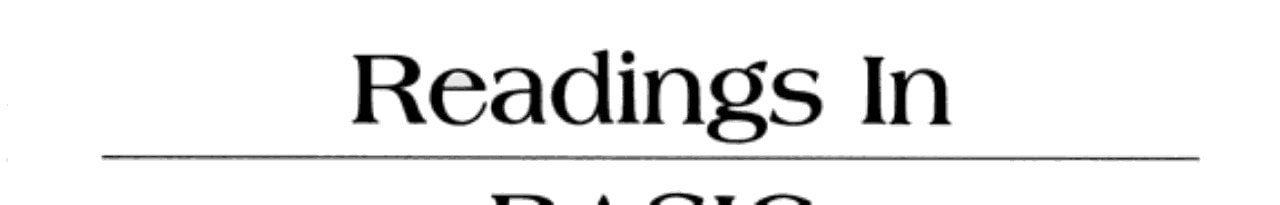 Readings in Basic Marketing