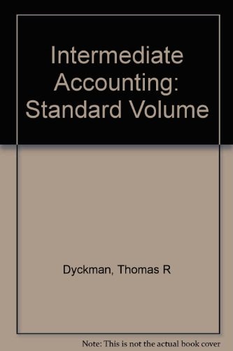 Intermediate Accounting: Standard Volume