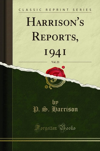 Harrison's Reports, 1941, Vol. 23