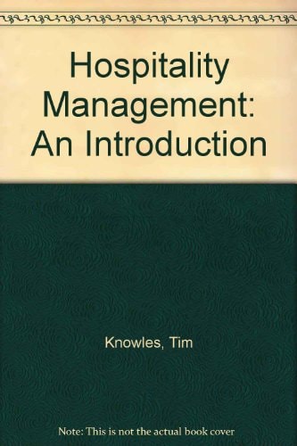 Hospitality Management An Introduction