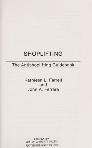 Shoplifting The Antishoplifting Guidebook