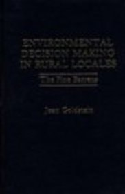 Environmental Decision Making in Rural Locales The Pine Barrens