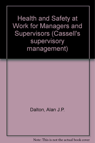 Health and Safety at Work for Managers and Supervisors