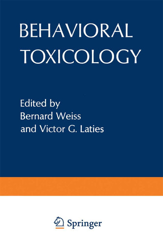 Behavioral Toxicology (Environmental Science Research)