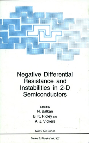 Negative Differential Resistance and Instabilities in 2-D Semiconductors