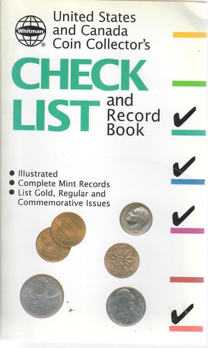 United States and Canada Coin Collector's Check List and Record Book