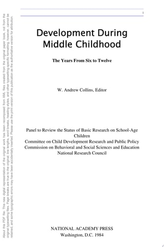 Development During Middle Childhood The Years From Six to Twelve