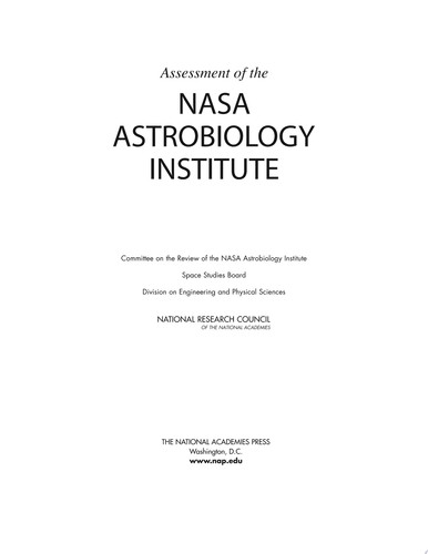 Assessment of the NASA Astrobiology Institute