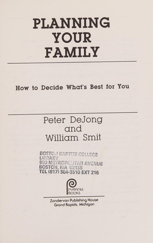 Planning Your Family How to Decide What's Best for You