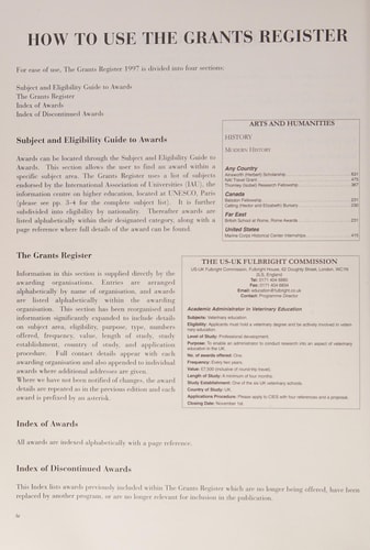 The Grants Register, 1997