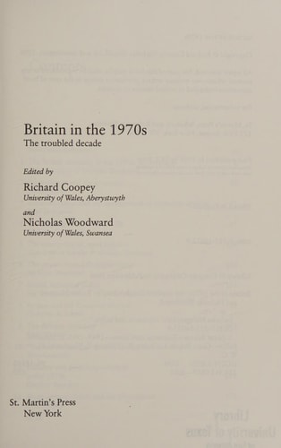 Britain in the 1970s The Troubled Economy