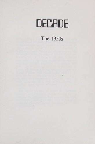 Decade the 1950's