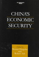 China's Economic Security
