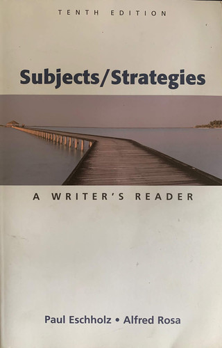 Subjects/strategies A Writer's Reader