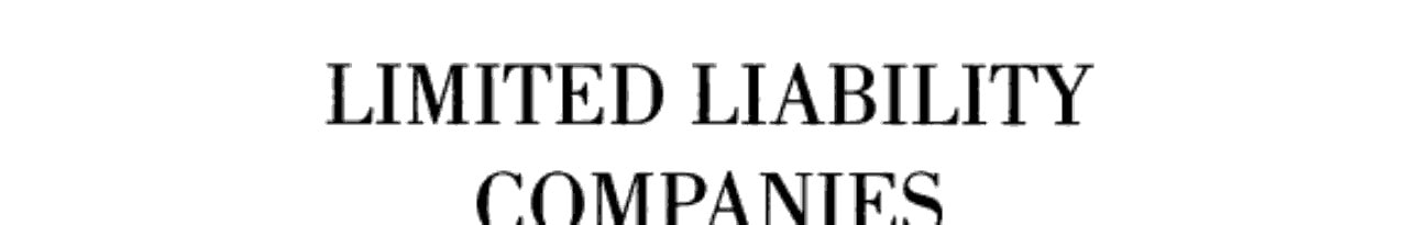 Limited Liability Companies A State-by-state Guide to Law and Practice