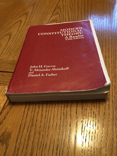 Modern Constitutional Theory A Reader