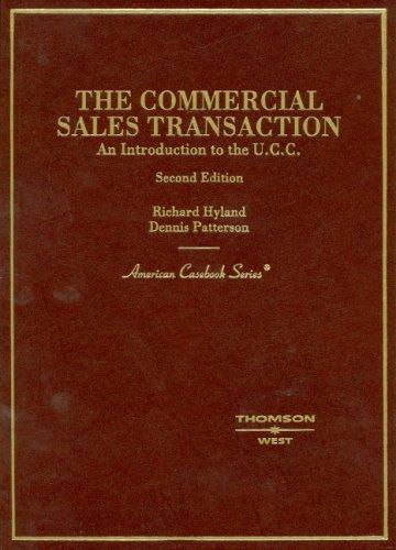 commercial sales transaction: an introduction to the U.C.C.
