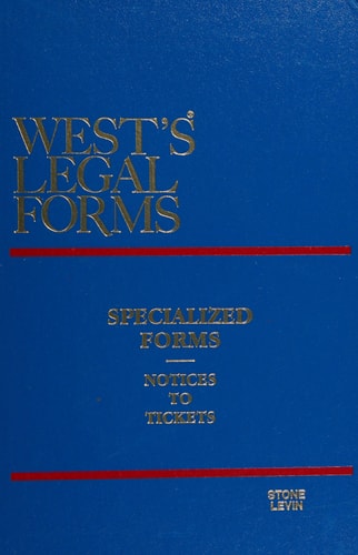 West's legal forms: Specialized forms