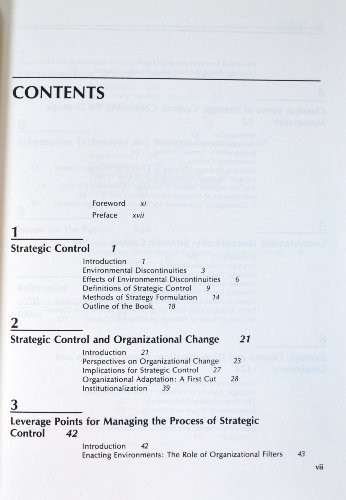Strategic Control Systems (West Series in Strategic Management)