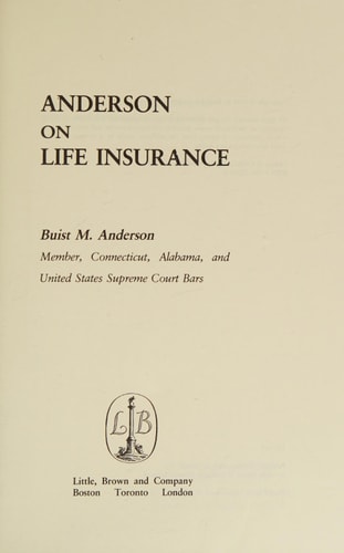 Anderson on Life Insurance