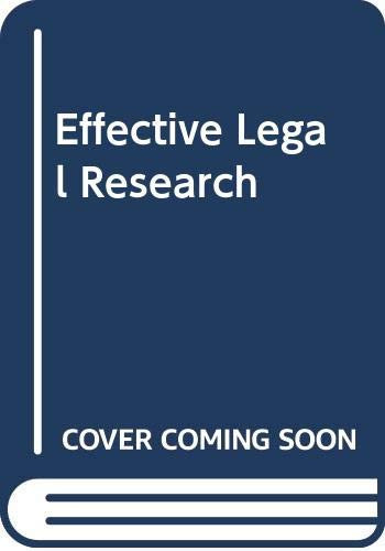 Effective Legal Research