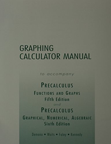 Graphing Calculator Manual to Accompany Precalulus 5e/Precalculus 6e Functions and Graphs/Graphical, Numerical, Algebraic