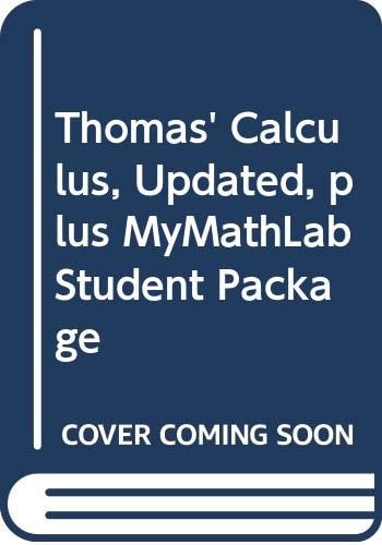 Thomas' Calculus, Updated, Plus MyMathLab Student Package