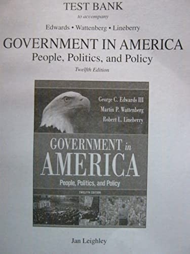 Government in America AP* Test Bank
