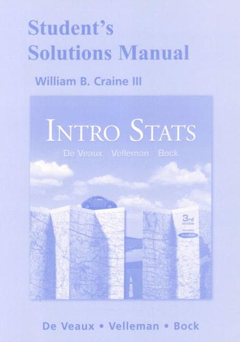 Student Solutions Manual for Intro Stats