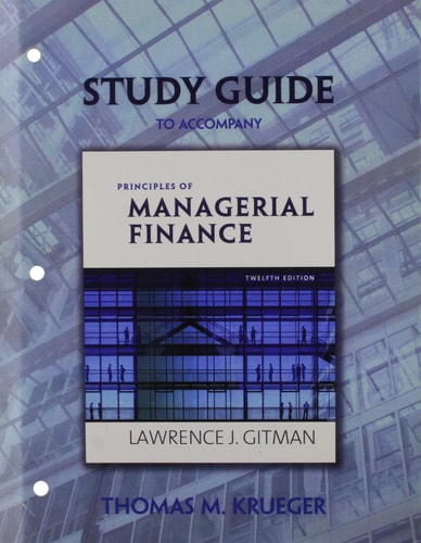 Study Guide for Principles of Managerial Finance