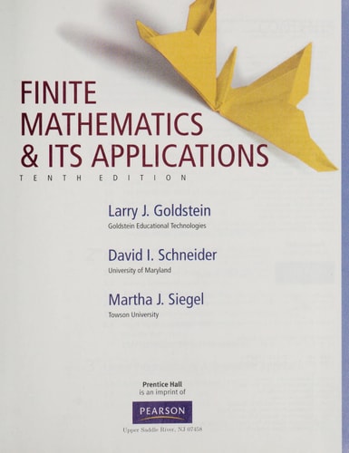 Finite Mathematics and Its Applications