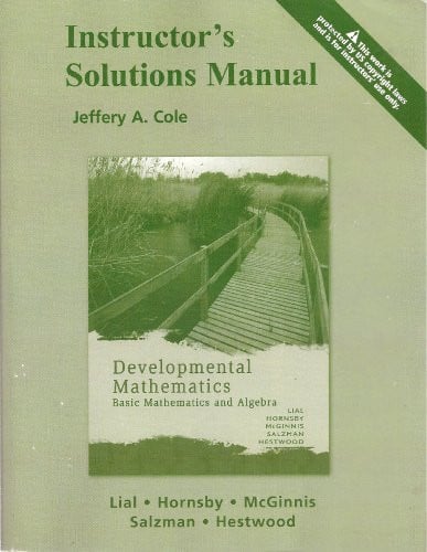 Developmental Mathematics: Basic Mathematics and Algebra, A La Carte Plus