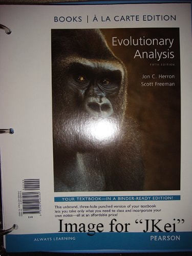 Evolutionary Analysis International Edition