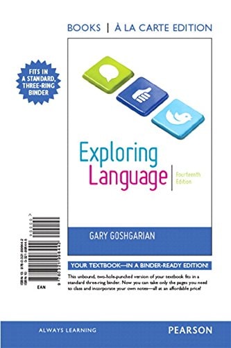 Exploring Language, Books a la Carte Plus Mywritinglab -- Access Card Package