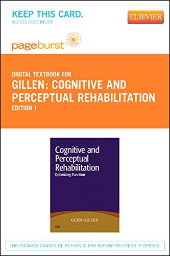 Cognitive and Perceptual Rehabilitation Optimizing Function - Pageburst Retail