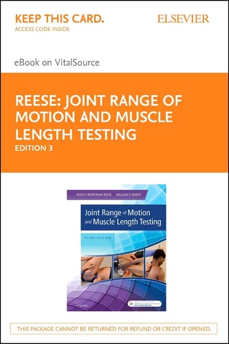 Joint Range of Motion and Muscle Length Testing - Elsevier eBook on VitalSource (Retail Access Card): Joint Range of Motion and Muscle Length Testing ... eBook on VitalSource (Retail Access Card)