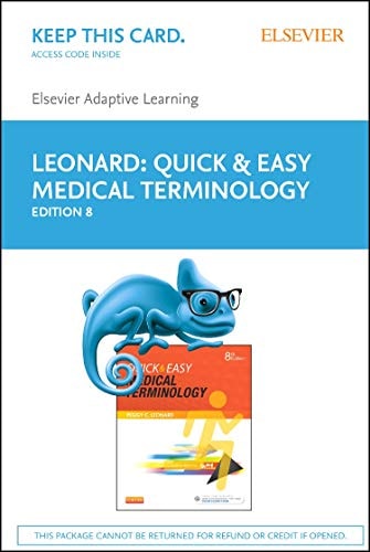 Elsevier Adaptive Learning for Quick & Easy Medical Terminology