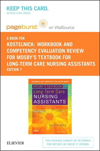 Workbook and Competency Evaluation Review for Mosby's Textbook for Long-Term Care Nursing Assistants - Elsevier eBook on VitalSource (Retail Access Card)