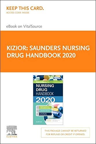 Saunders Nursing Drug Handbook 2020