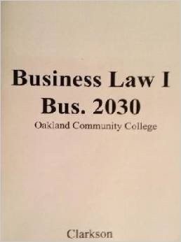 Business Law I: Bus. 2030