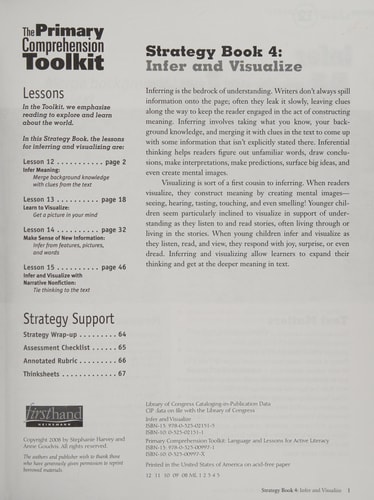 Primary Comprehension Toolkit