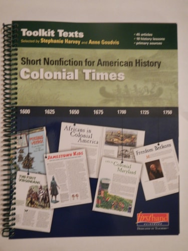 Colonial Times Short Nonfiction for American History