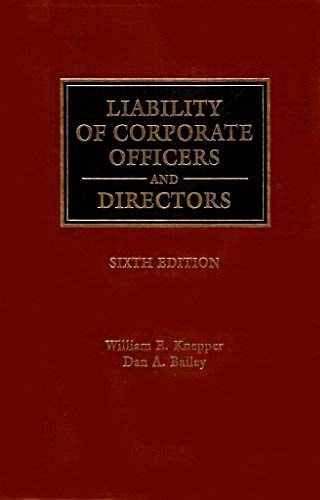 Liability of Corporate Officers and Directors
