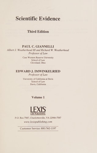 Scientific Evidence (2 Volume Set)