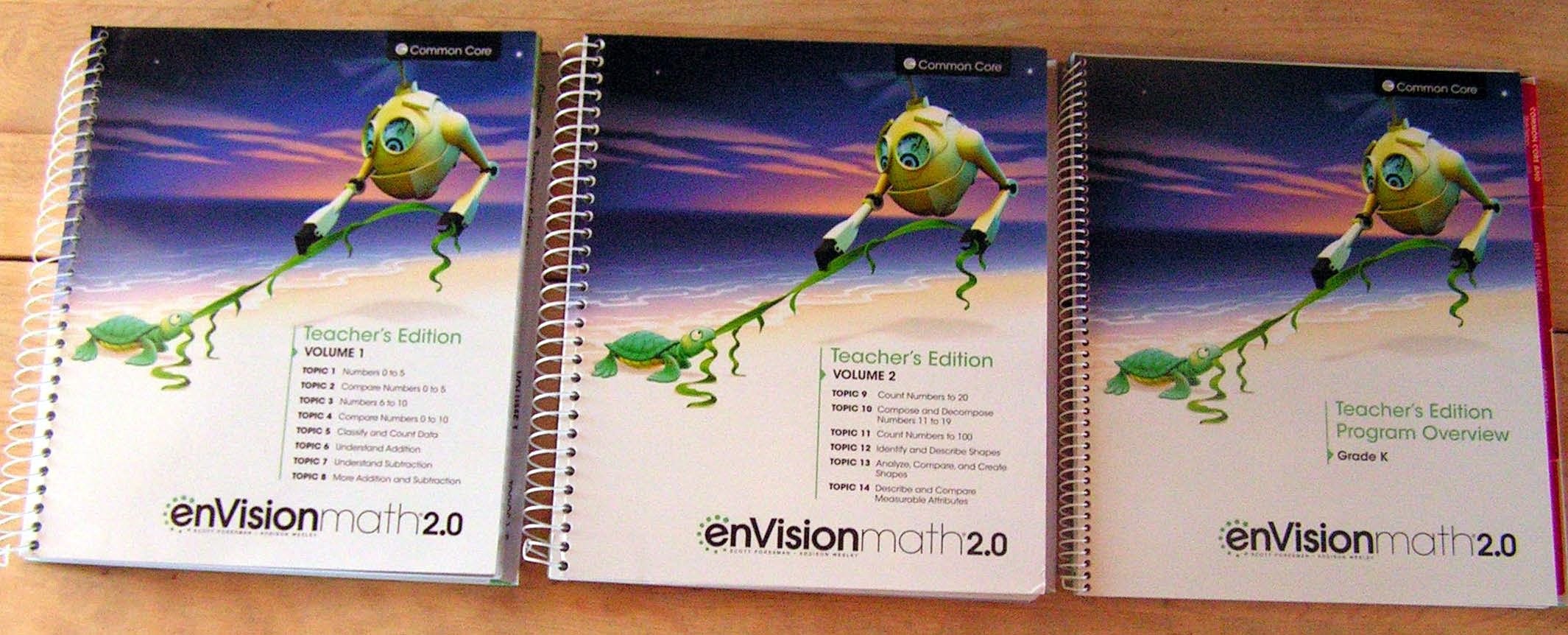 enVisionMATH 2.0 Math 2016 Common Core Teacher Edition Package Grade K (Contains 2-volume Teacher's Edition and Teacher's Edition Program Overview)