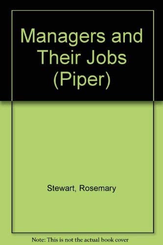 Managers and Their Jobs