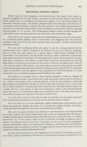 British General Election Manifestos, 1959-1987